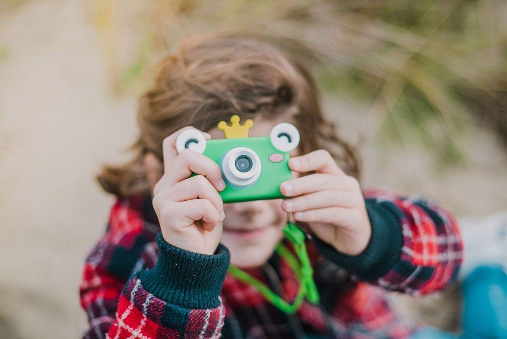 Kiddinouille - Appareil photo numérique pour enfant en forme de grenouille  - Appareils photos numériques pour enfants